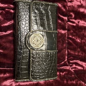 Black long wallet
